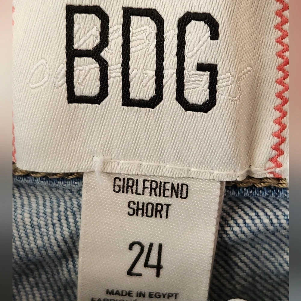 BDG‎ Urban Outfitters Womens Girlfriend Shorts High Rise Denim Cutoffs Size 24